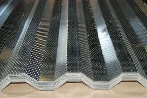 Galvanized / Powder Coated Perforated Corrugated Metal Sheet for Roofing