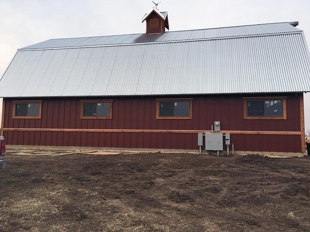 Barn Roof Constructed from Corrugated Metal