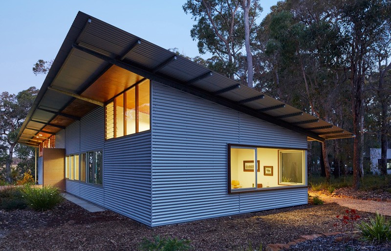 Corrugated Metal In Modern Homes, Corrugated Metal Siding House