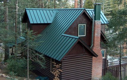 Green Corrugated Metal Roof