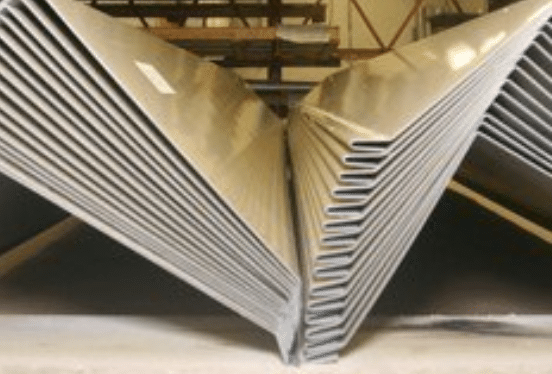 corrugated sheet metal panels